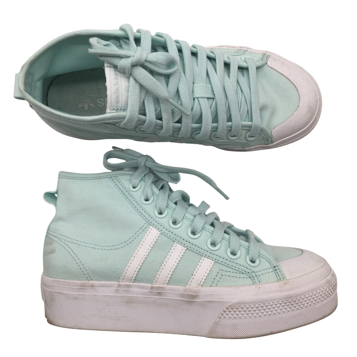 Naisten Adidas - Tennarit, koko 38 - Turkoosi (1)