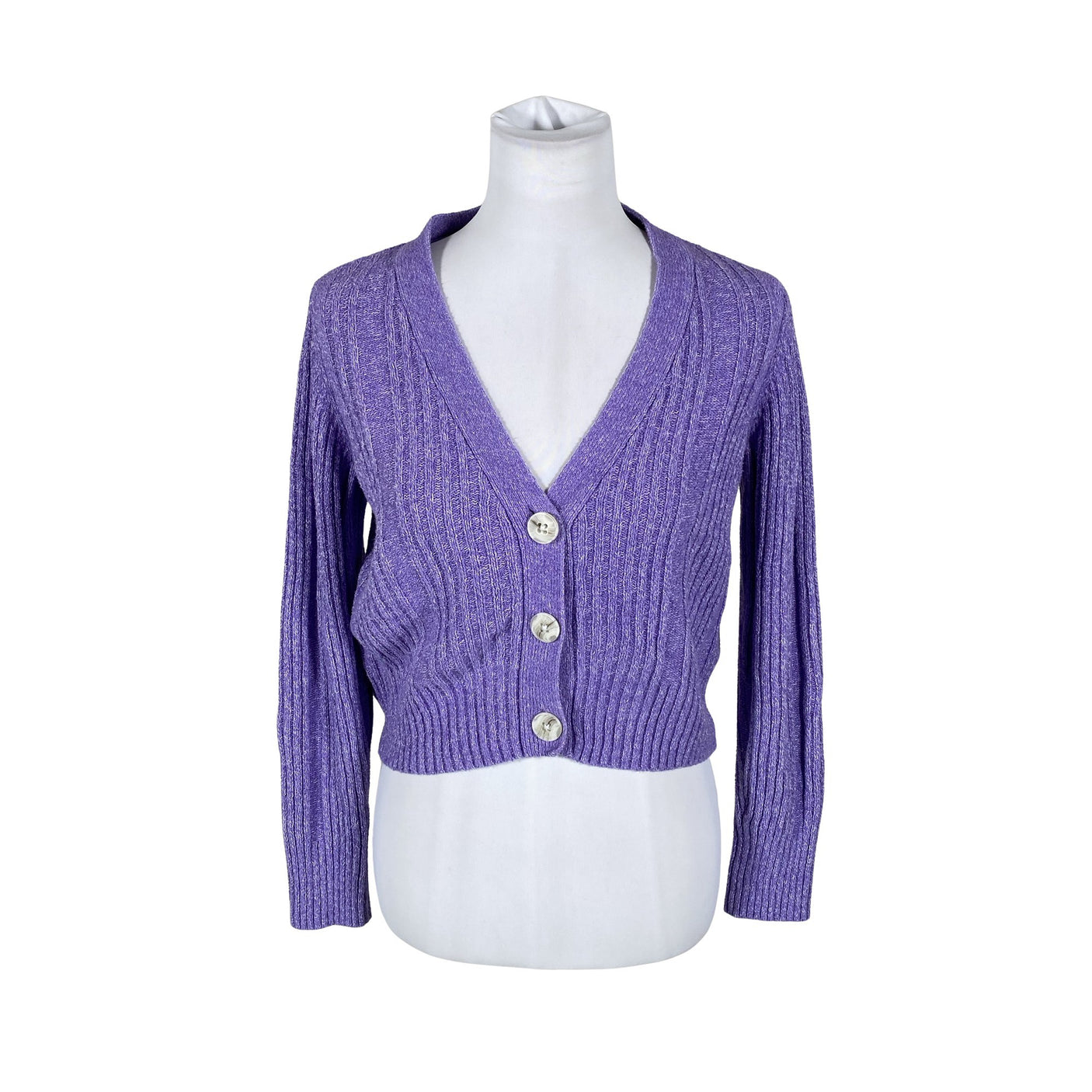 Naisten Esprit - Neuletakki, koko 36 - Violetti (1)