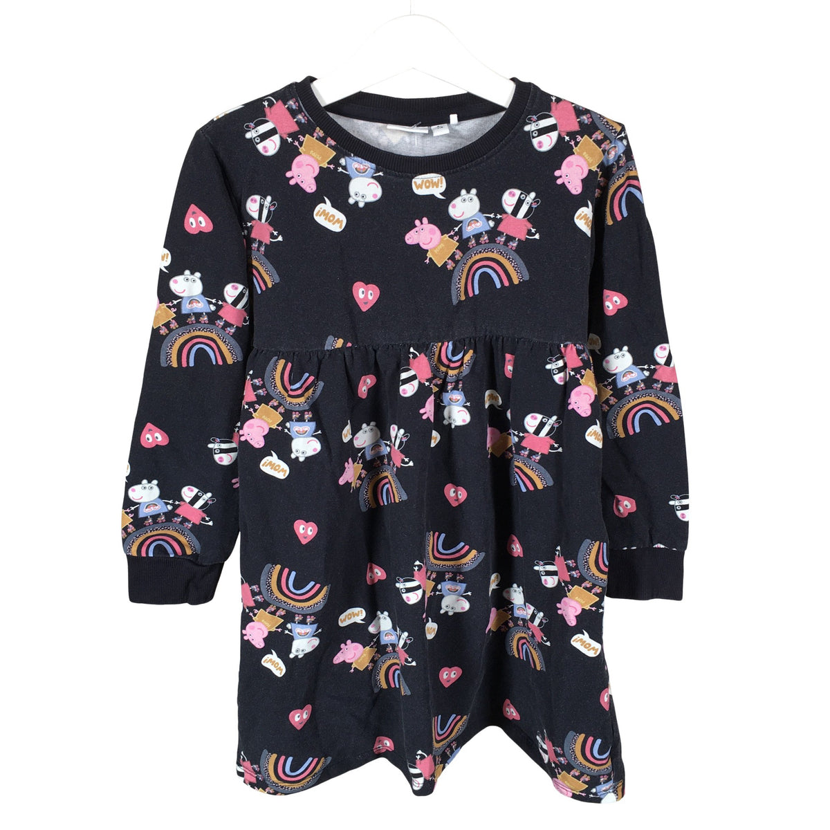 Tyttöjen Name It - Collegemekko, koko 110 - 116 - Musta (1)