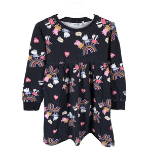 Tyttöjen Name It - Collegemekko, koko 110 - 116 - Musta (1)
