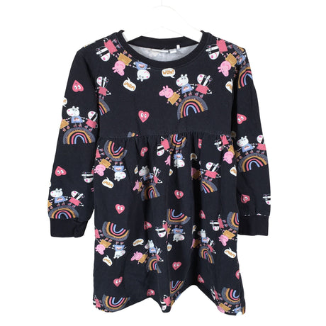 Tyttöjen Name It - Collegemekko, koko 110 - 116 - Musta ()