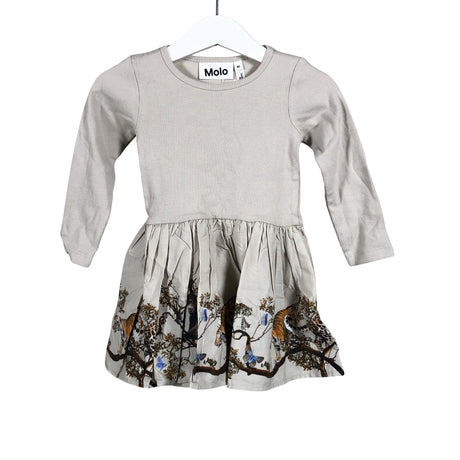 Tyttöjen Molo Kids - Trikoomekko, koko 74 - 80 - Beige ()