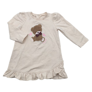 Tyttöjen Monnalisa - Collegemekko, koko 68 - 74 - Beige (1)