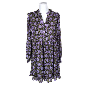Naisten Rue de Femme - Sifonkimekko, koko 38 - Violetti (1)