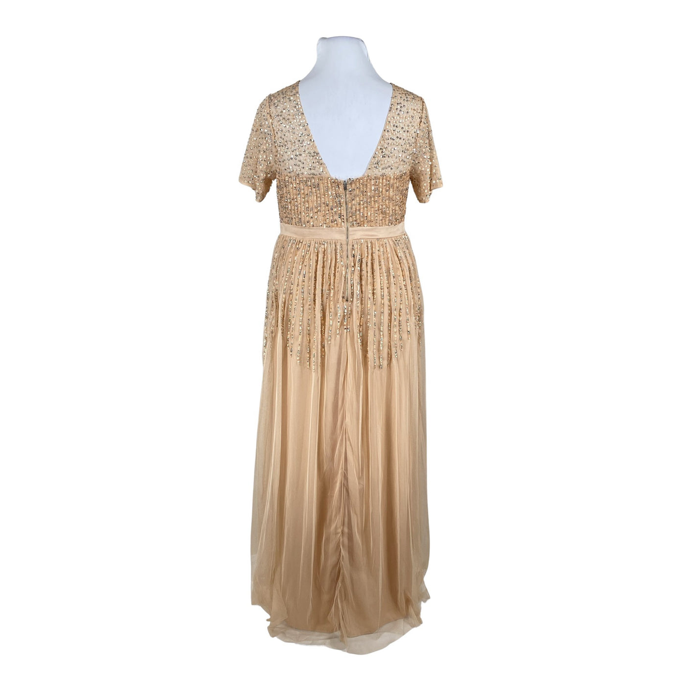 Naisten Maya Deluxe - Juhlamekko, koko 44 - Beige (2)