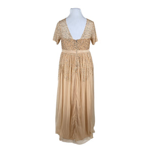 Naisten Maya Deluxe - Juhlamekko, koko 44 - Beige (2)
