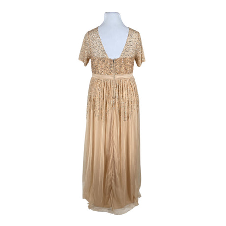 Naisten Maya Deluxe - Juhlamekko, koko 44 - Beige (2)