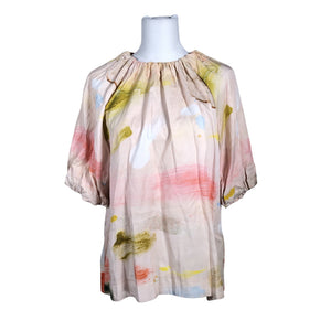 Naisten Papu - Lyhythihainen pusero, koko 38 - Beige (1)
