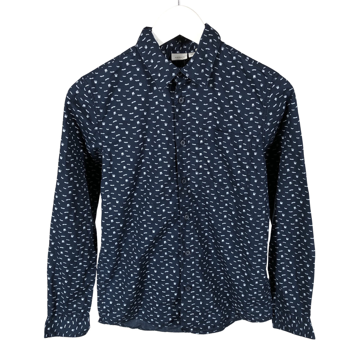 Unisex Name It - Kauluspaita, koko 146 - 152 - Sininen (1)