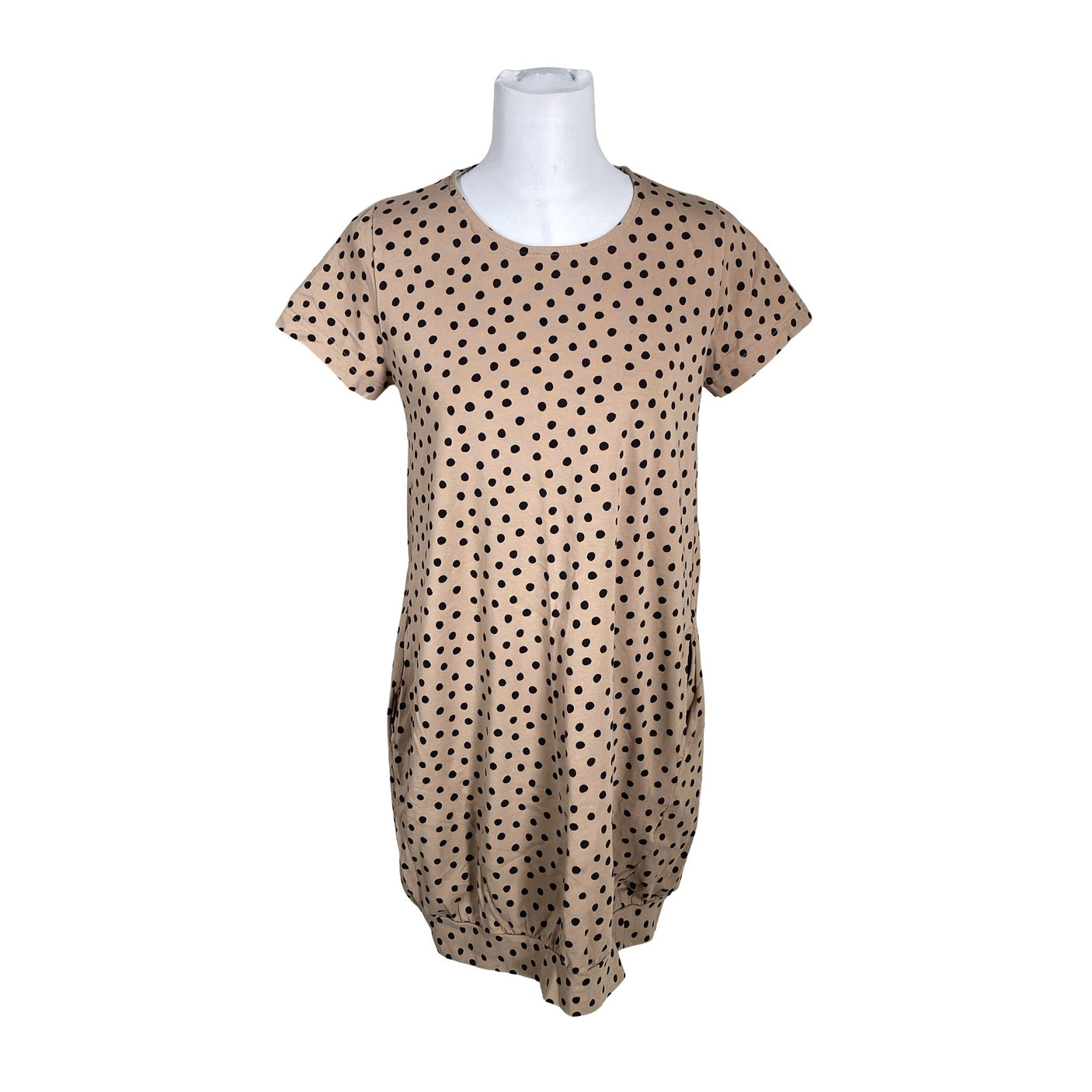 Naisten NOSH - Trikoomekko, koko 38 - Beige (1)