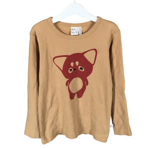Unisex Mainio - Trikoopaita, koko 134 - 140 - Ruskea (1)