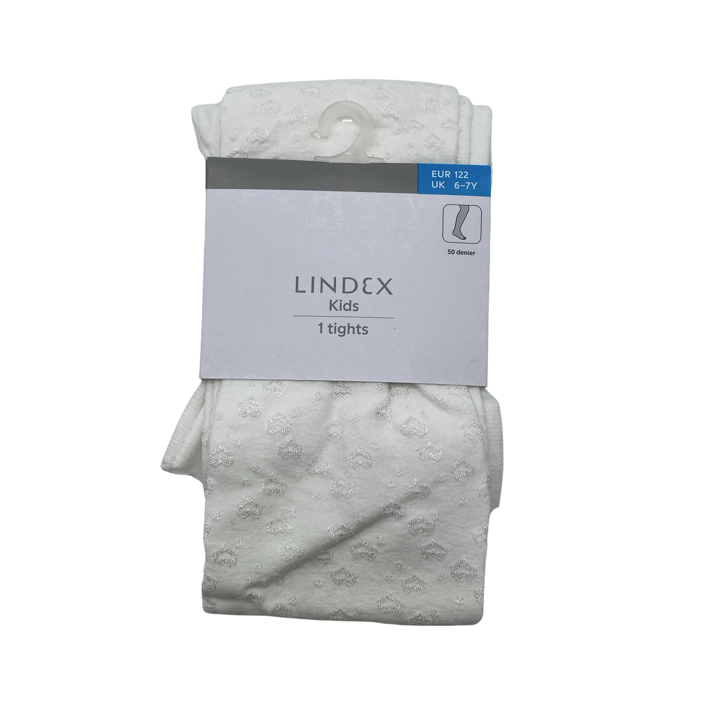 Tyttöjen Lindex - Sukkahousut, ohuet, koko 116 - 122 - Valkoinen (1)