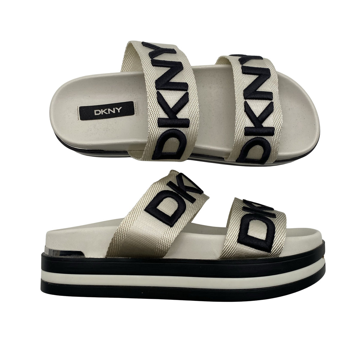 Naisten DKNY - Rantasandaalit, koko 38 - Beige (1)