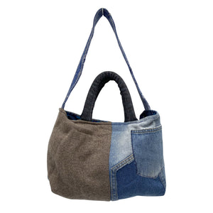 Naisten Handmade - Käsilaukku, koko Midi - Sininen (1)