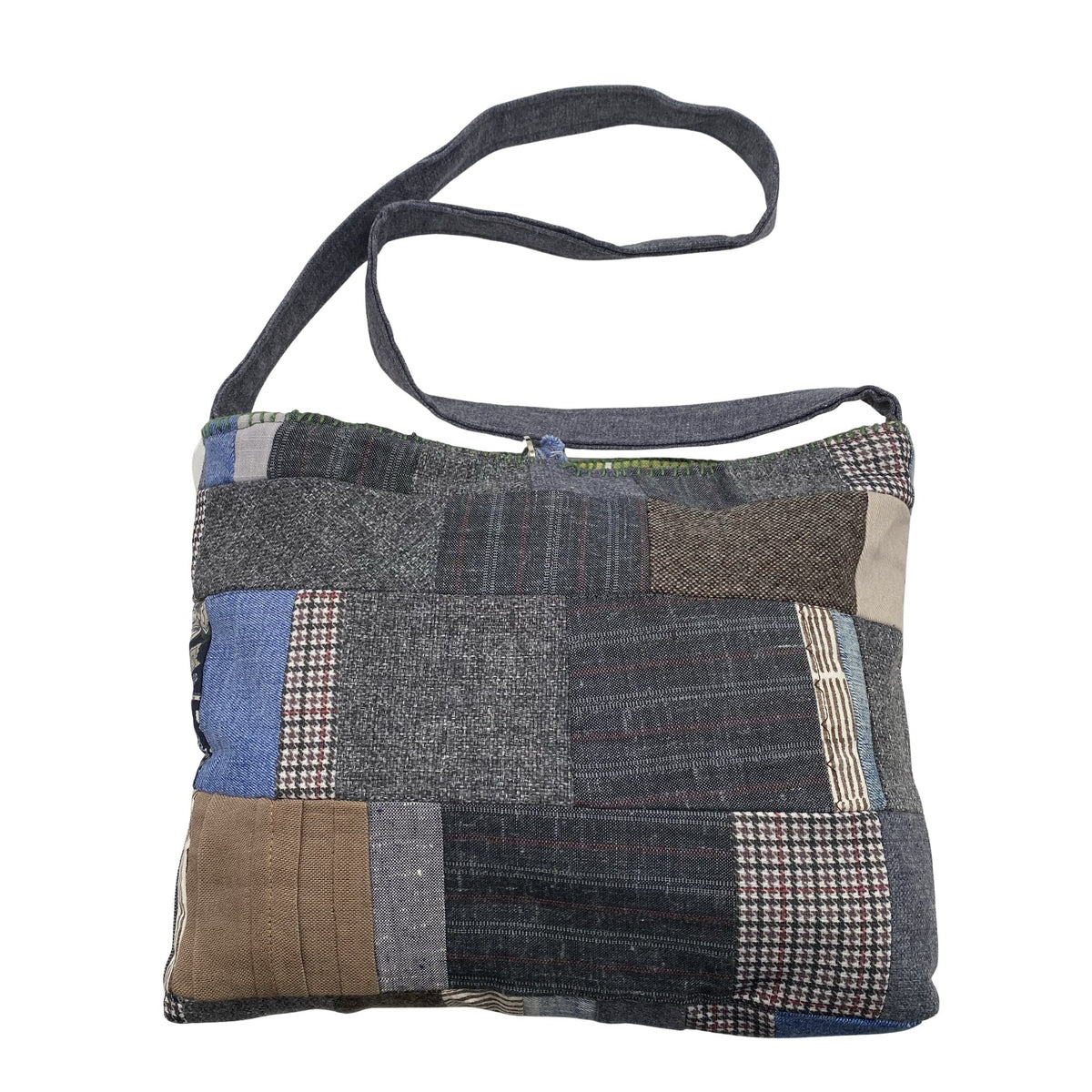 Naisten Handmade - Olkalaukku, koko Midi - Sininen (1)