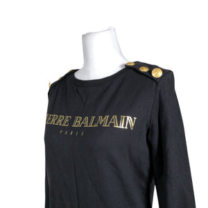 Naisten Pierre Balmain - Collegepaita, koko 36 - Musta (2)