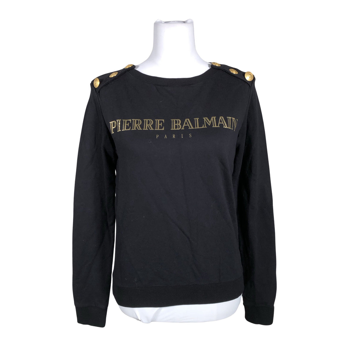 Naisten Pierre Balmain - Collegepaita, koko 36 - Musta (1)