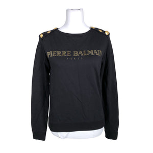Naisten Pierre Balmain - Collegepaita, koko 36 - Musta (1)