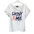 Tyttöjen DKNY - T-paita, koko 134 - 140 - Valkoinen ()