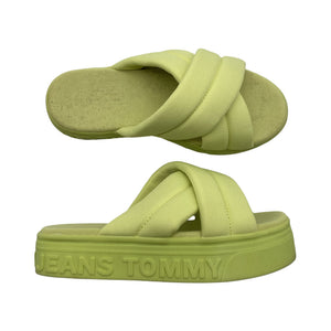 Naisten Tommy Jeans (Tommy Hilfiger) - Korolliset sandaalit, koko 38 - Vihreä (1)