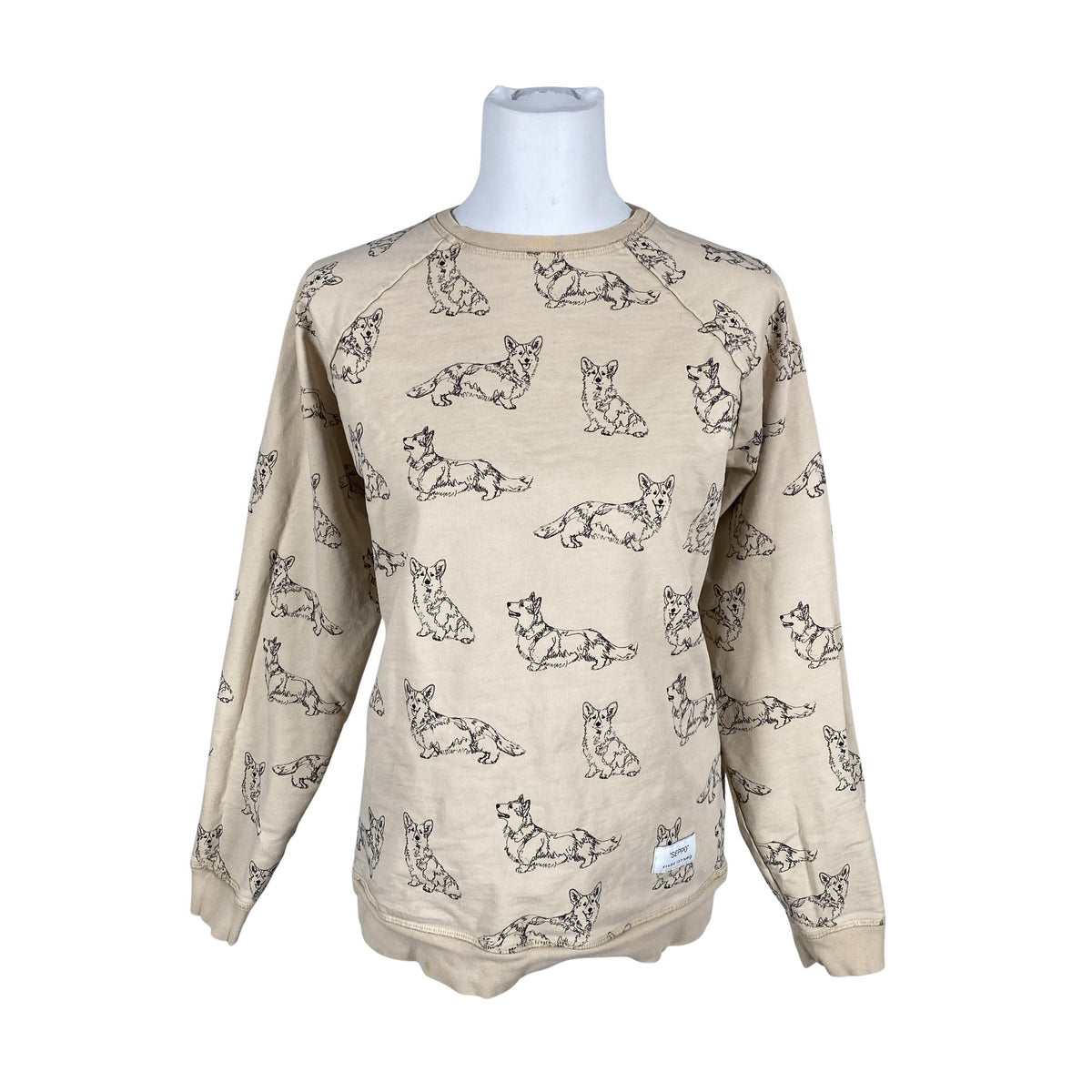 Naisten Riva Clothing - Collegepaita, koko 40 - Beige (1)