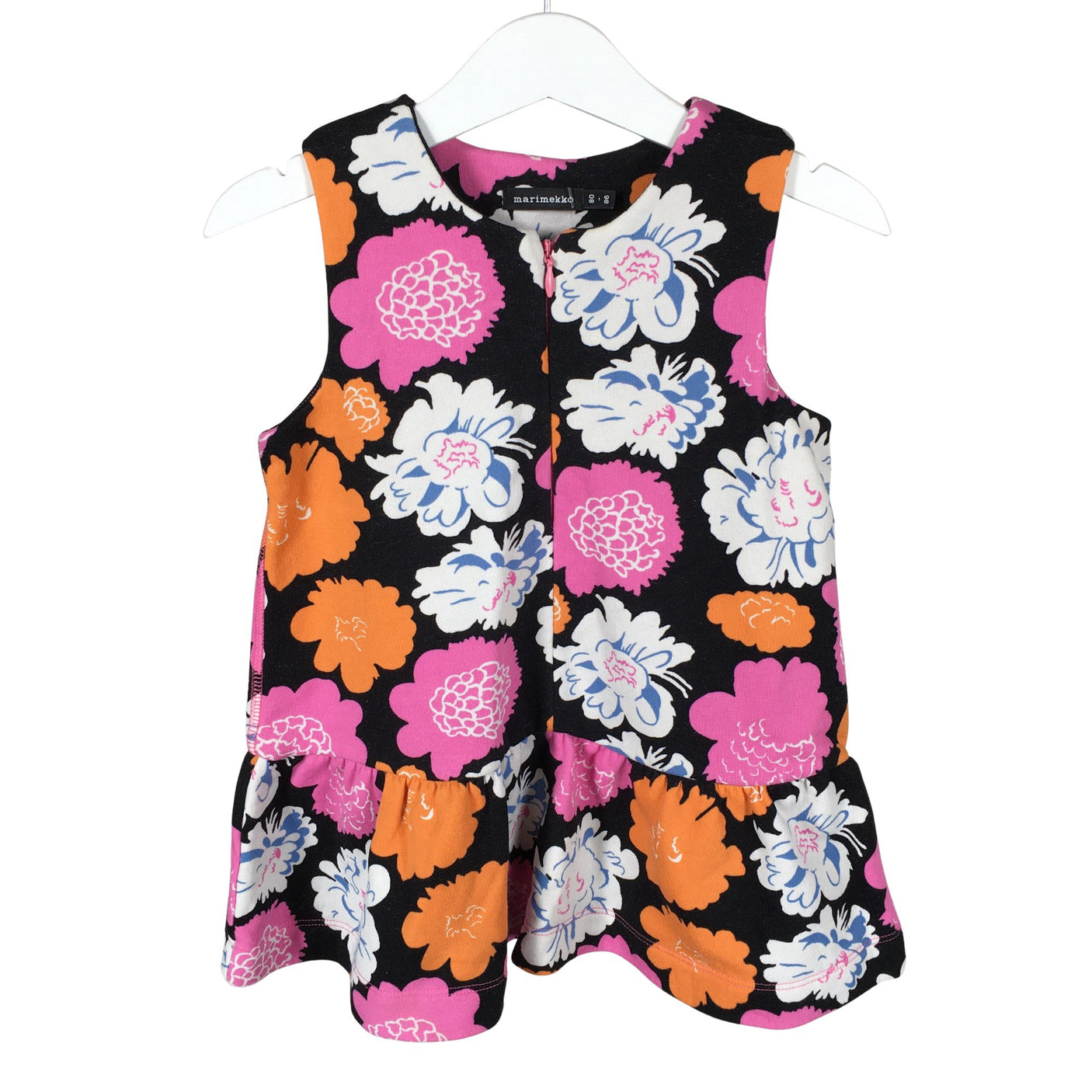Tyttöjen Marimekko - Collegemekko, koko 74 - 80 - Musta (1)