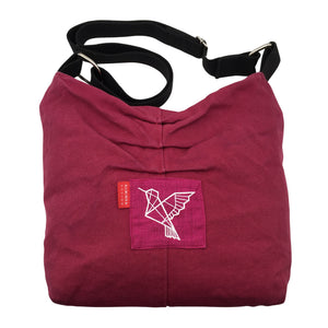 Naisten Riiminka design - Olkalaukku, koko Midi - Violetti (1)