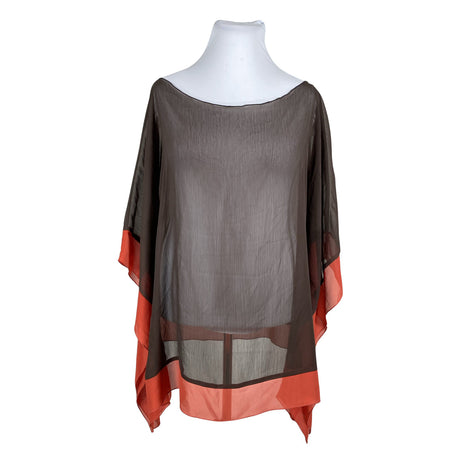 Naisten La Redoute - Sifonkitunika, koko 44 - Ruskea ()