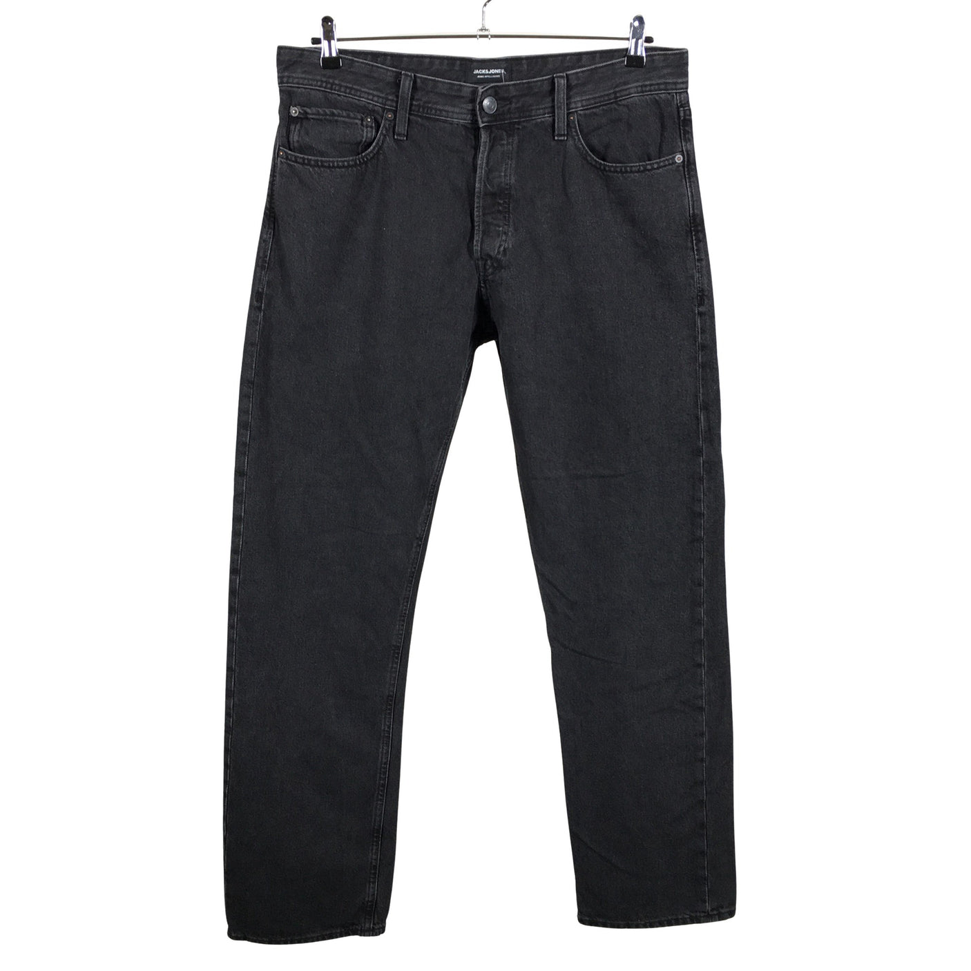 Miesten Jack & Jones - Farkut, koko W36 - Musta (1)