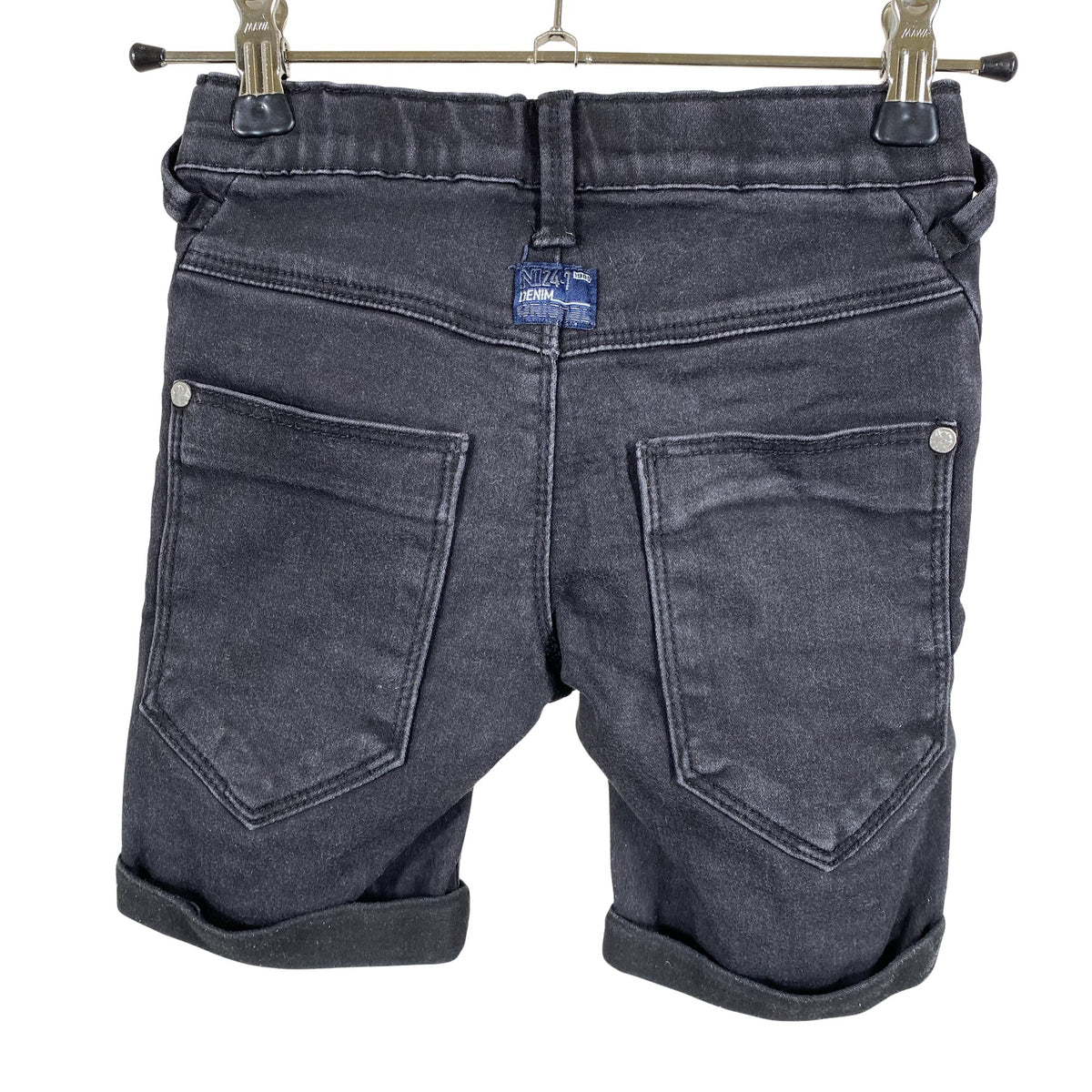 Unisex Name It - Farkkushortsit, koko 110 - 116 - Musta (2)