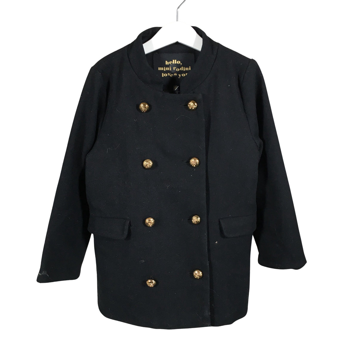 Unisex Mini Rodini - Villakangastakki, koko 110 - 116 - Musta (1)