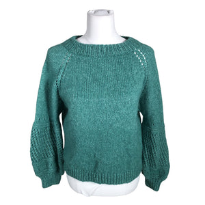 Naisten Handmade - Neulepaita, koko 38 - Vihreä (1)