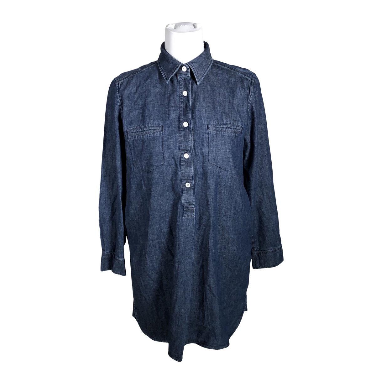 Naisten Uniqlo - Kangastunika, koko 40 - Sininen (1)