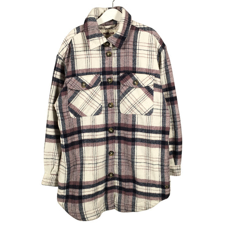 Unisex POMPdeLUX - Flanellipaita, koko 146 - 152 - Valkoinen ()