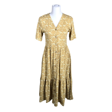 Naisten Mainio - Trikoomekko, koko 36 - Beige ()