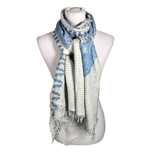 Naisten Hemisphere - Huivi, koko Maxi - Sininen (1)