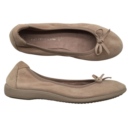 Naisten Tamaris - Ballerinat, koko 36 - Beige ()