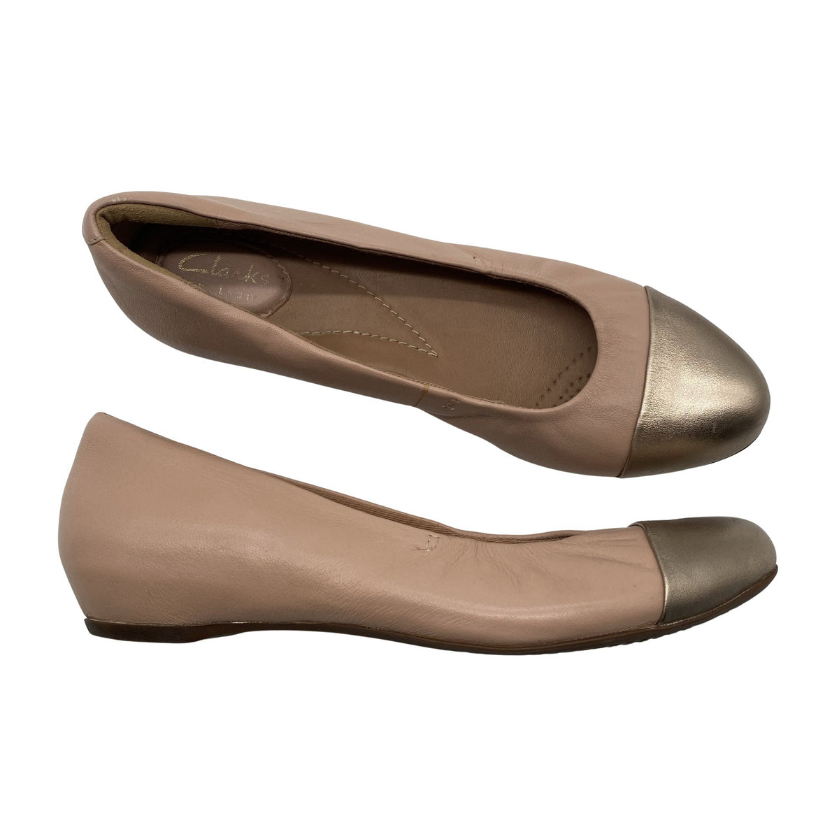 Naisten Clarks - Ballerinat, koko 38 - Beige (1)
