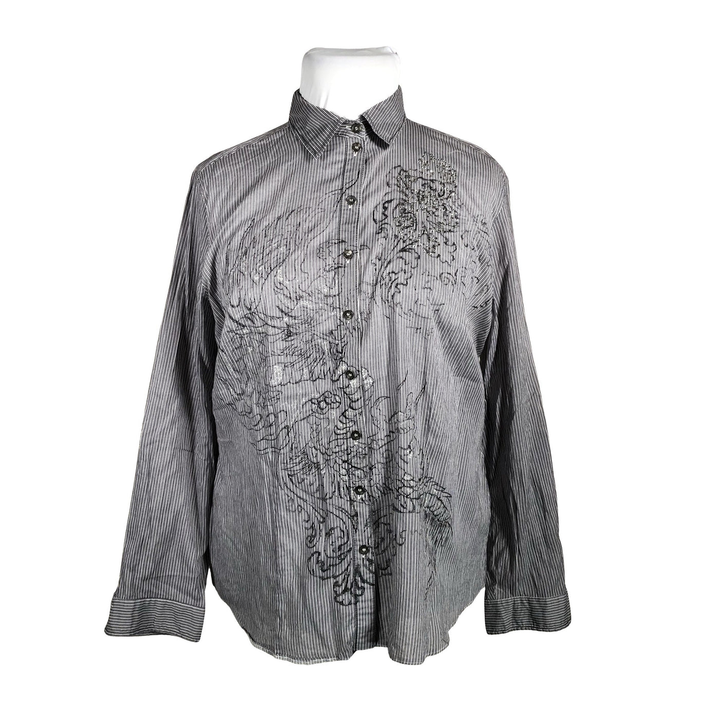 Naisten Gerry Weber - Kauluspaita, koko 44 - Harmaa (1)