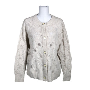 Naisten Fransa - Neuletakki, koko 38 - Beige (1)