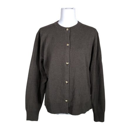 Naisten Massimo Dutti - Neuletakki, koko 40 - Harmaa ()
