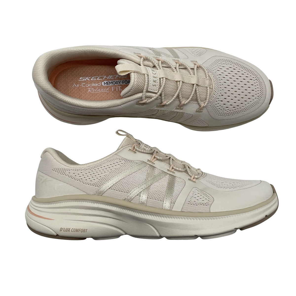 Naisten Skechers - Lenkkarit, koko 37 - Beige (1)