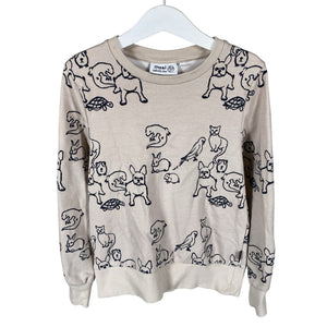 Unisex me&i - Collegepaita, koko 122 - 128 - Beige (1)