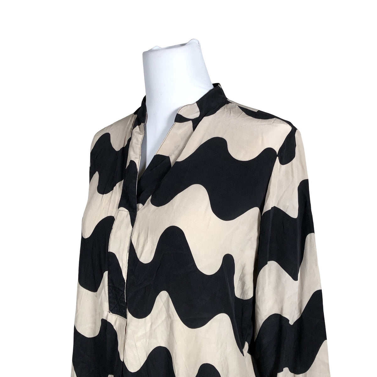 Naisten Marimekko - Sifonkitunika, koko 38 - Musta (2)