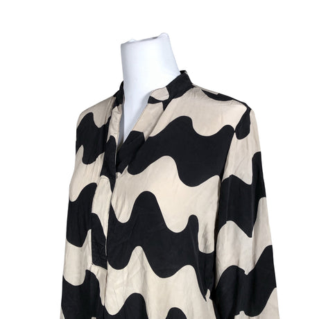 Naisten Marimekko - Sifonkitunika, koko 38 - Musta (2)