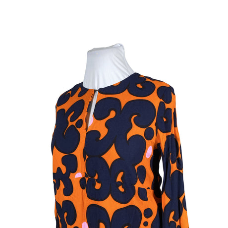 Naisten Marimekko - Sifonkimekko, koko 44 - Sininen (2)