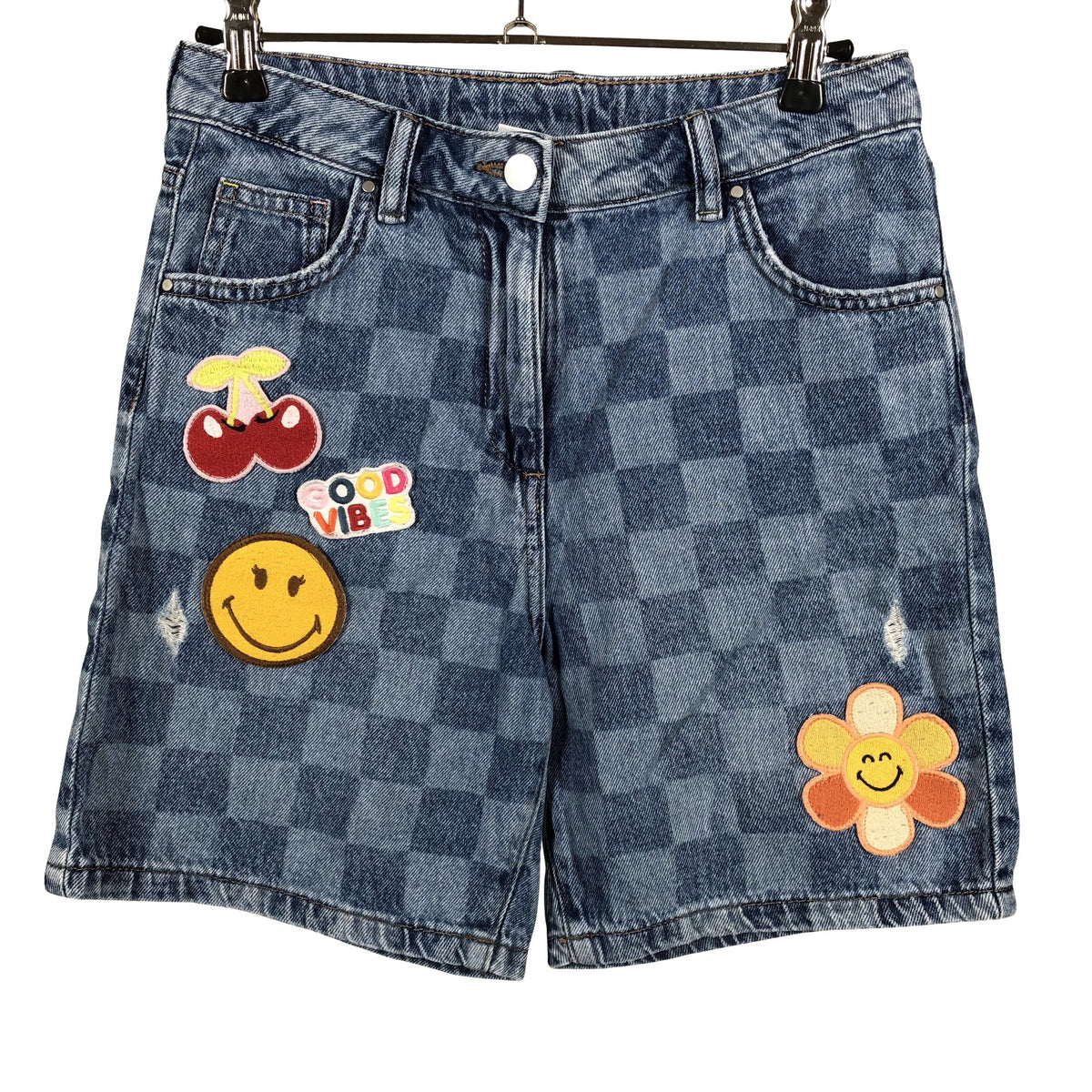 Unisex Next - Farkkushortsit, koko 140 - 146 - Sininen (1)