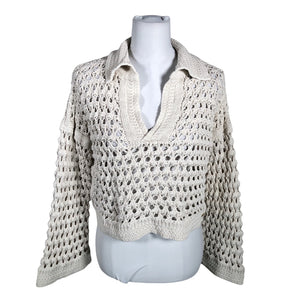 Naisten Anselmi - Neulepaita, koko 40 - Beige (1)