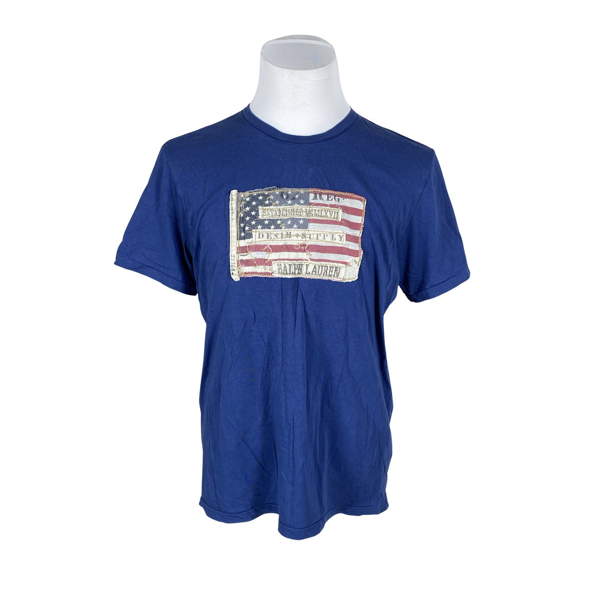 Miesten Denim & Supply Ralph Lauren - T-paita, koko XL - Sininen (1)