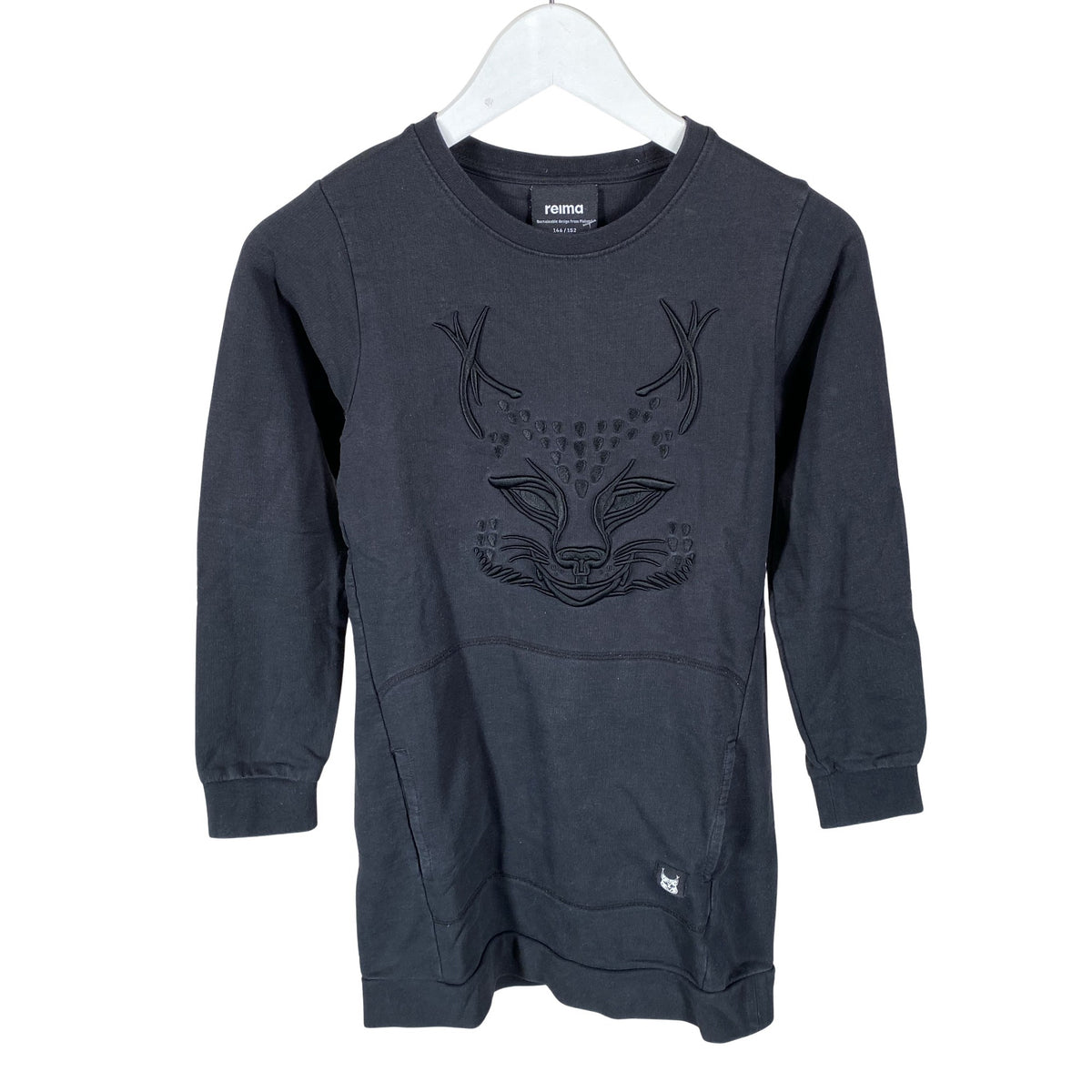 Unisex Reima - Collegemekko, koko 146 - 152 - Musta (1)